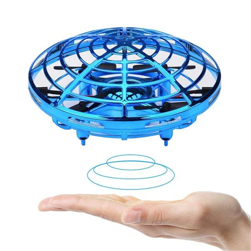 Mini Flying Helicopter UFO RC Drone Hand Sensing Aircraft Electronic Model Quadcopter flayaball Toys Small drohne 4