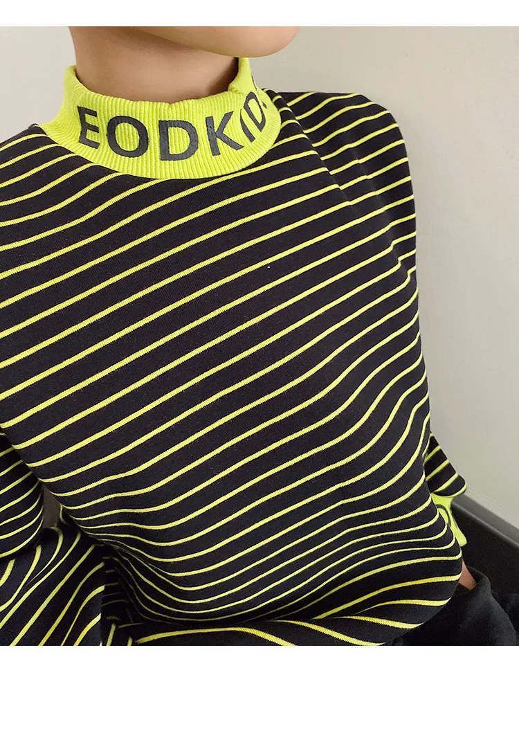 Рубашки для маленьких мальчиков 2, 3, 4, 5, 6, 7 лет, плотные Модные топы в полоску с длинными рукавами для мальчиков, детская одежда, Новое поступление, футболки для мальчиков