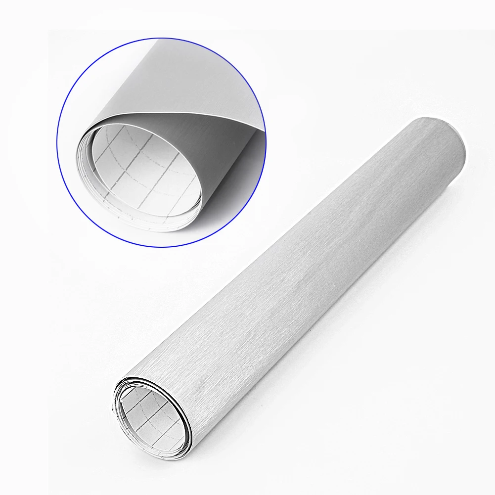 Steel Scratched Metal Wrap Sticker Film All Colours Brushed Aluminium Vinyl
