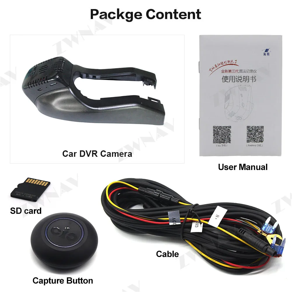 Скрытый HD регистратор, предназначенный для Buick Envision-/Regal- DVR Dash cam Автомобильная фронтальная камера WIfi