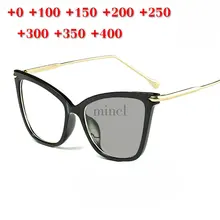 Дизайн фотохромные очки для чтения женские титановые сплав очки при дальнозоркости солнцезащитные очки обесцвечивание с диоптерsnx