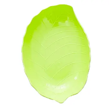

Fashion Creative Multi-Colored Leaf-Shaped Fruit Bowl Plastic Candy Dish Melon Snack Plate Multi-Purpose Tray