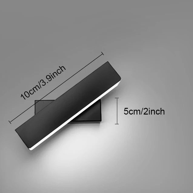 2 Вт/6 Вт/8 Вт прямоугольный прикроватный светодиодный настенный светильник, вращающийся настенный светильник для спальни, гостиной, прикроватный светильник, настенный светильник, домашний художественный Декор