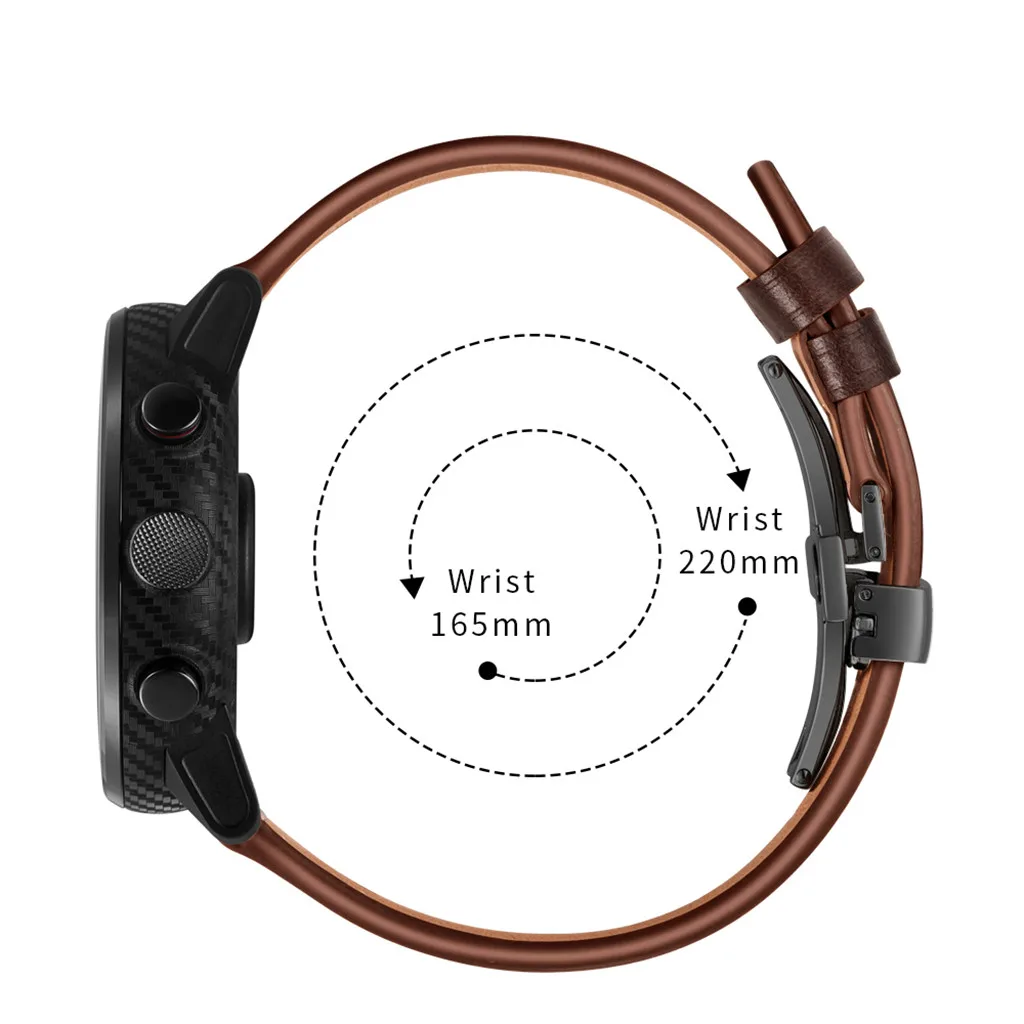 Для samsung galaxy watch для samsung watch 46 мм Замена Браслет Роскошный кожаный чехол для Xiaomi Huami AMAZFIT 2/2S Stratos часы