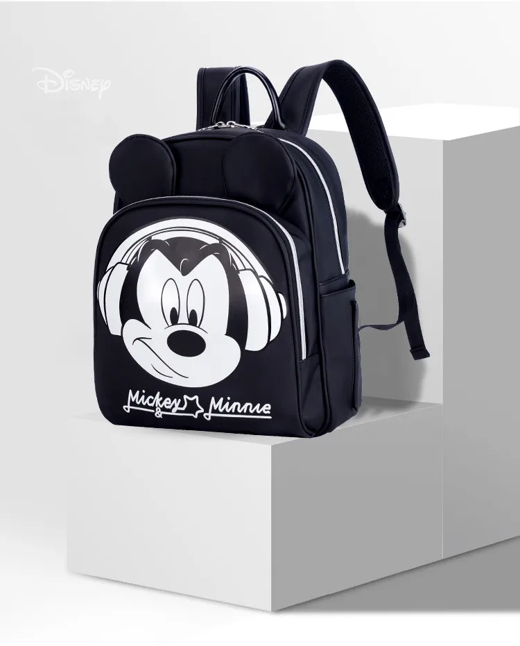 Disney рюкзак для мам детские сумки для мам многофункциональные сумочки для мам Минни Мышь Сумка Микки Mochila Mama материнская влажная сухая - Цвет: listen to music