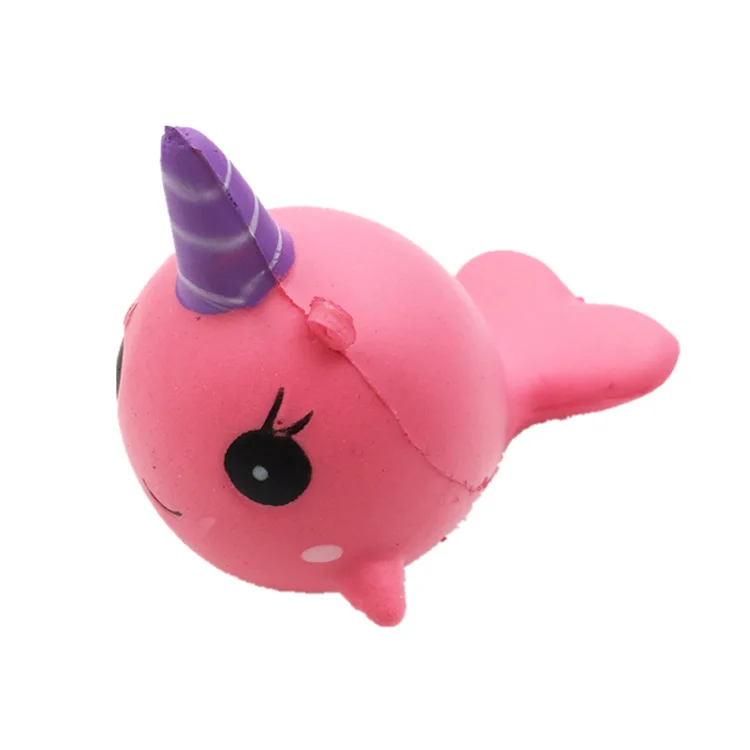 Мягкие медленно растущие мягкие игрушки милые Kawaii Jumbo большой розовый единорог мультфильм животных мягкие игрушки Jumbo - Цвет: whale