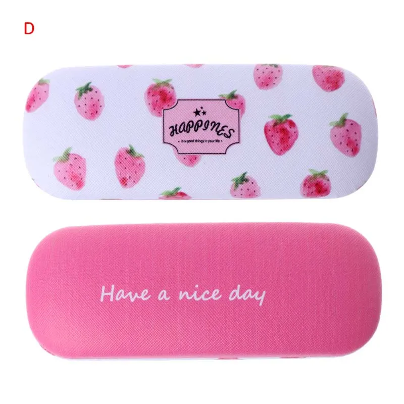 Strawberry Переносной фруктовые солнцезащитные очки Жесткий Чехол для очков футляр для очков коробка сумка F3MD - Цвет: Strawberry