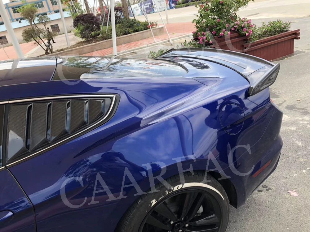 Для Mustang из углеродного волокна задний спойлер для Форд Мустанг купе 2-дверный- CV Стиль Спойлер 3 шт./компл