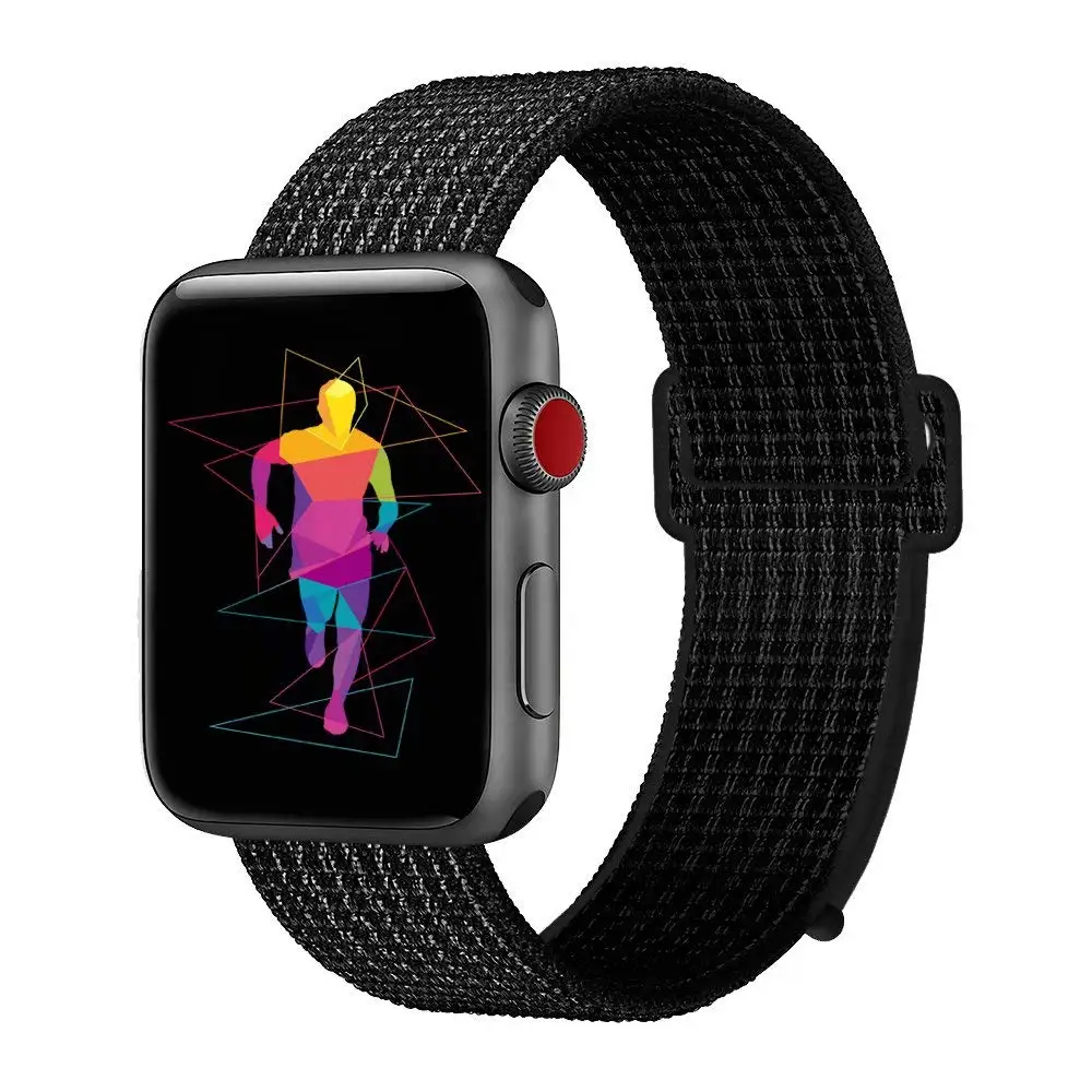 12 Ремешок для наручных часов Apple Watch серии 3/2/1 Часы петлевой ремень велкро нейлона сменный Браслет дышащий сменный ремешок Спорт - Цвет: 12
