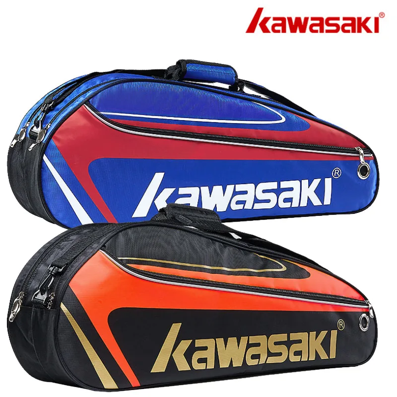 Kawasaki Single Double Shoulder Tennis Bag 3 Packs Portable Multifunctional Badminton Racket With Shoe | Спорт и развлечения