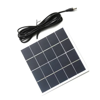 

BUHESHUI 5W 5V Mini Solar Cell Polycrystalline Solar Panels Small Solar Power 3.6V Battery Charger Solar Led Light