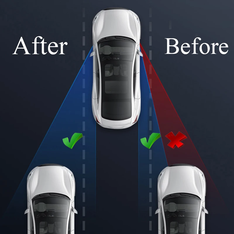 2Pcs Car Rearview Mirror Round Blind Spot Mirror for Renault Megane 2 3 Duster Logan Clio 4 3 Laguna 2 Sandero Scenic blind spot mirror,wide angle mirror