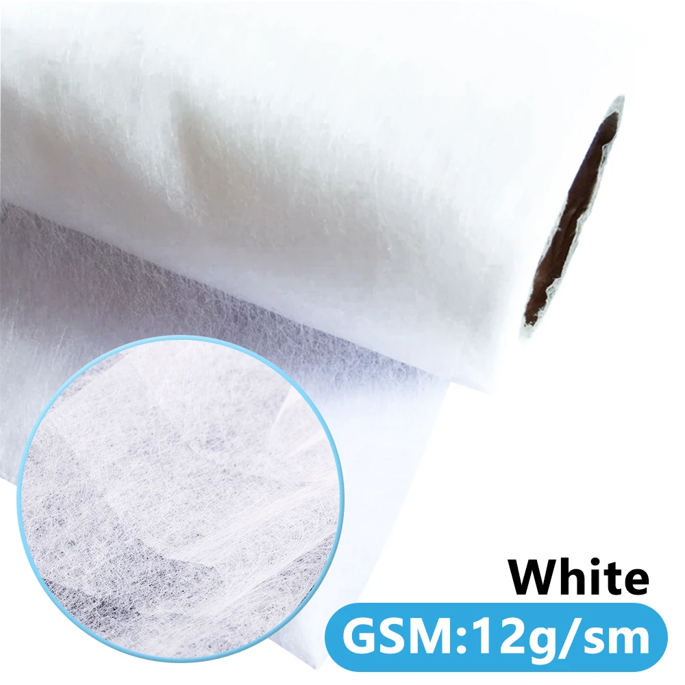 50cm x 110cm/조각 패치 워크 심지 직물 Telas 양면 접착 테이프 퀼트 패브릭 크림 화이트 배팅 액세서리