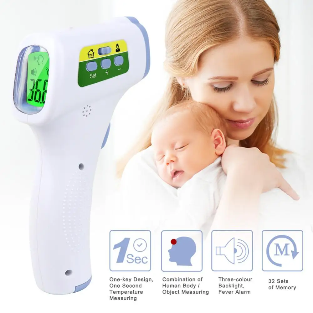 

Portabl Non-contact body thermometer Forehead Digital Infrared Non-contact Thermometer Baby/Adult Temperature Measurement Device