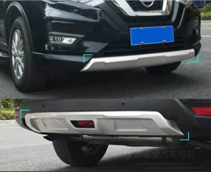 Автомобильный Стайлинг для Nissan X-Trail T32 металлический передний/задний бампер Нижняя защита аксессуары