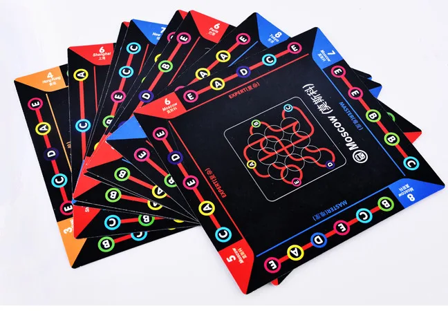  Baby Subway Labyrinth 64 Pass Task Pass Game Logic Reasoning Intelligent Toy Table Tour