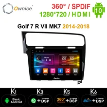Ownice 8 ядерный 10 1 &quotAndroid 0 автомобильный DVD GPS Navi k3 k5 k6 для Volkswagen Golf 7 R