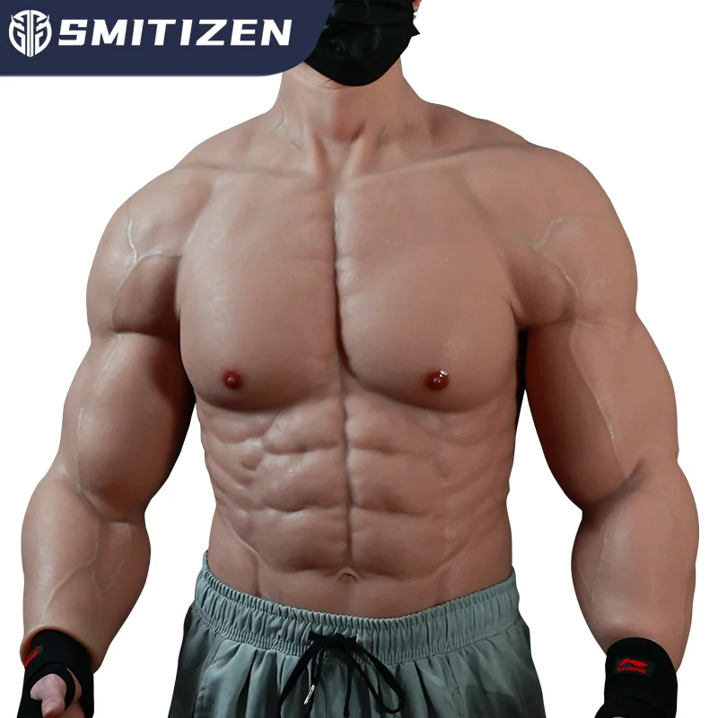 Smitizen Silicone Muscle Suit with Arm Cosplay Costumes Strengthen Bodysuit  Upgrade Fake Male Artificial Disfraz
