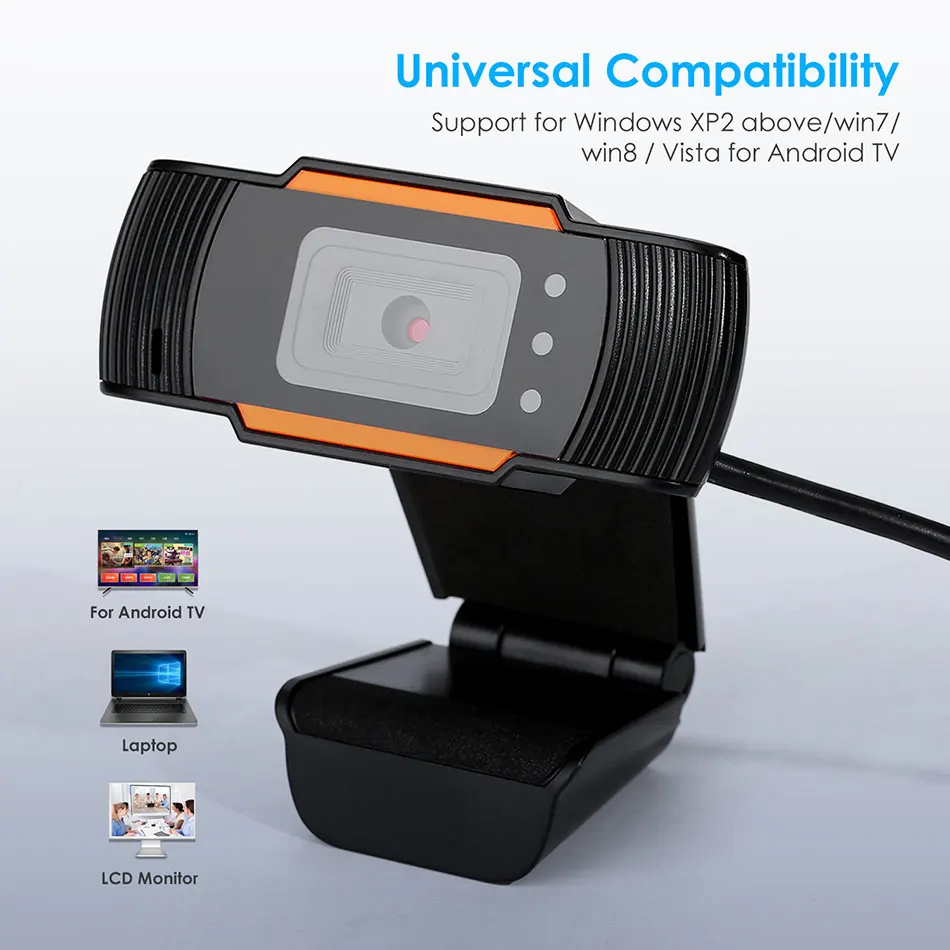 Новая веб камера 480/720/1080P USB HD с микрофоном широкоугольная 180 градусов для бизнес