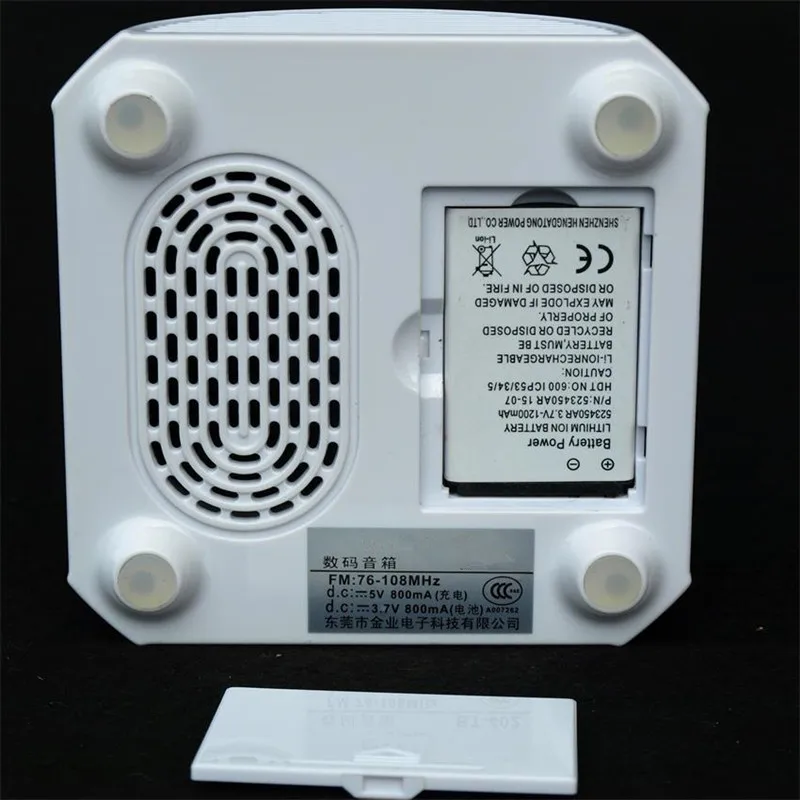 Portable Bluetooth Speaker FM Radio Can TF Card U Disk MP3 Player Audio Input Mobile Phone Call sound Stereo Playback USB AUX 5V