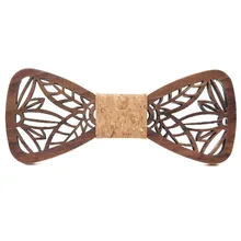 Деревянный галстук-бабочка, классический, полый, резной, мужской, для досуга, свадьбы, модная новинка, унисекс, высший сорт, высокое качество, из твердой древесины, галстук-бабочка, подарки
