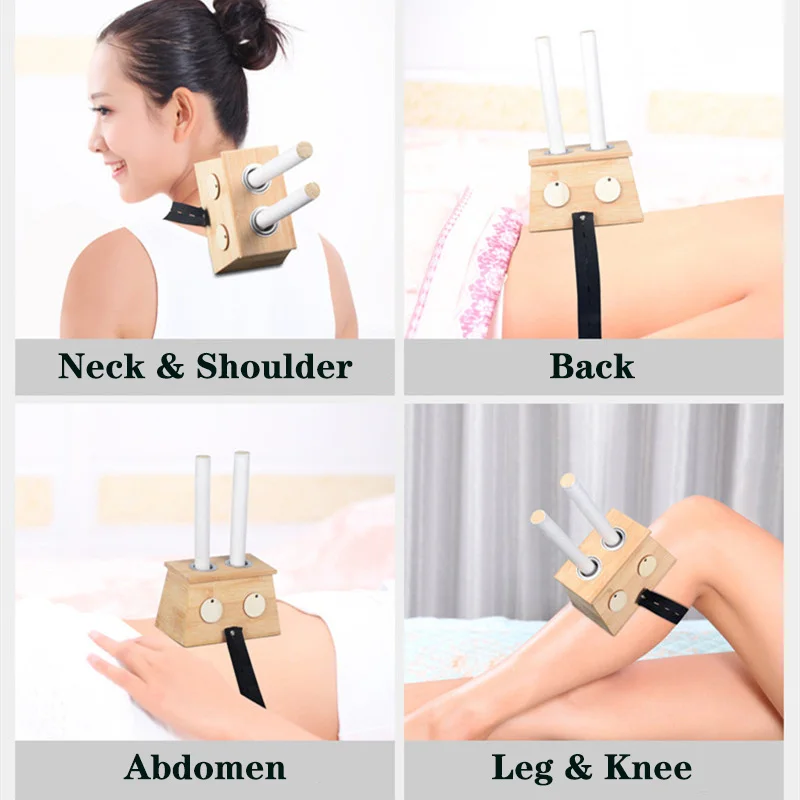 Moxibustion Box Nature Bamboo Burner Warm Acupuntura Massage Therapy Moxa Stick Body Acupoint Massager Health Care