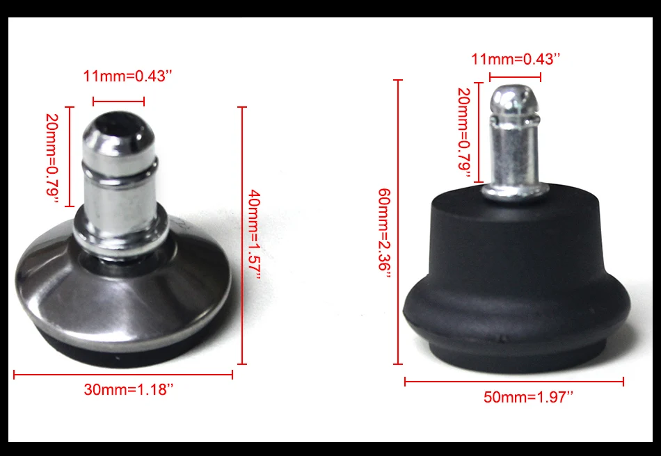 5 шт. мебельная фурнитура колесики для офисных стульев механизм фиксации пола для всех поверхностей колесики стула