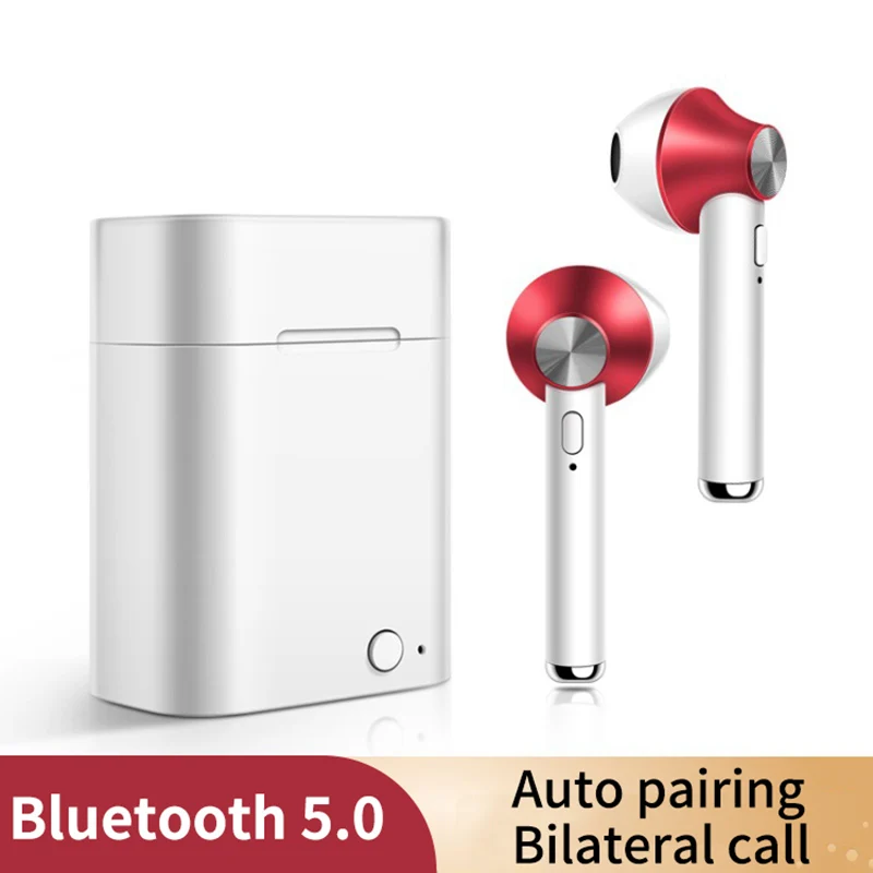 Newest Bluetooth V5.0 Earphones Mini Stereo Wireless Headphones Running Sport Bass Headset With Mic For All Android IOS Devices