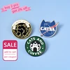 Cats Club Enamel Pin Cat Planet Moon Cafe Paw Badge Custom Kitten Brooches Lapel pin Jeans shirt Bag Cute Animal Jewelry Gift ► Photo 2/6
