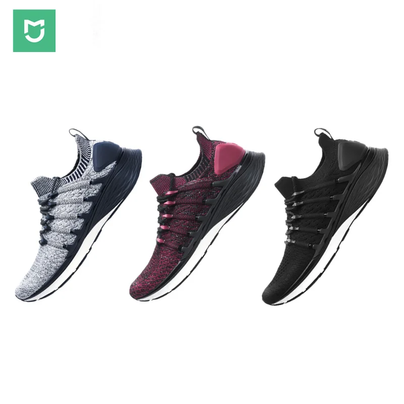 Xiaomi sneakers 3 Оригинальные кроссовки Mijia 3 Mi Mijia Shoes3 для мужчин, спортивная обувь для бега, композитная подошва, искусственная кожа, устойчивая поддержка, толстая стелька-губка - Цвет: Xiaomi sneakers 3