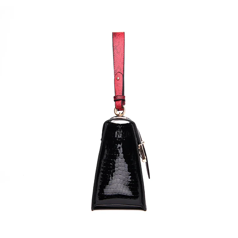 

2019 New Style Patent Leather Bright Surface Women's Handbag Europe And America Fashion Shoulder Oblique Women's Square Sling Ba