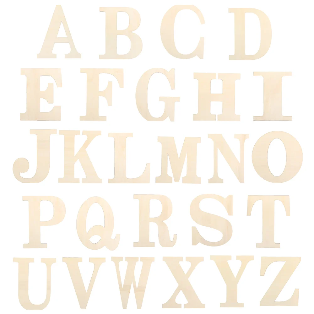 Lettera In Legno Alta 10,7 Cm Da Decorare - U Incompiuta Per Fai Da Te, Parete, Compleanno, Battesimo