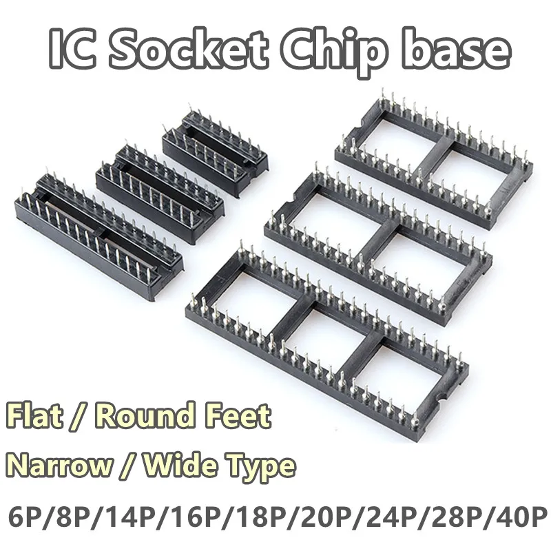 10PCS DIP IC Socket Adapter Integrated Block Straight Plug DIP
