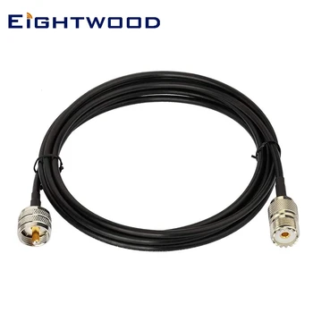 

UHF PL259 Male to SO239 Female RG58 Antenna Extension Coax Jumper Cable 2m 6.5 feet for Vehicle CB Radio Ham Radio Two Way Radio