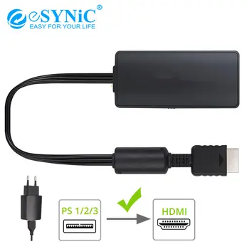 

eSYNiC For PS to HDMI Converter Adapter HD Link Cable For PlayStation to HDMI PS1 / PS2 / PS3 TO HDMI Cable Support 1080P / 720P