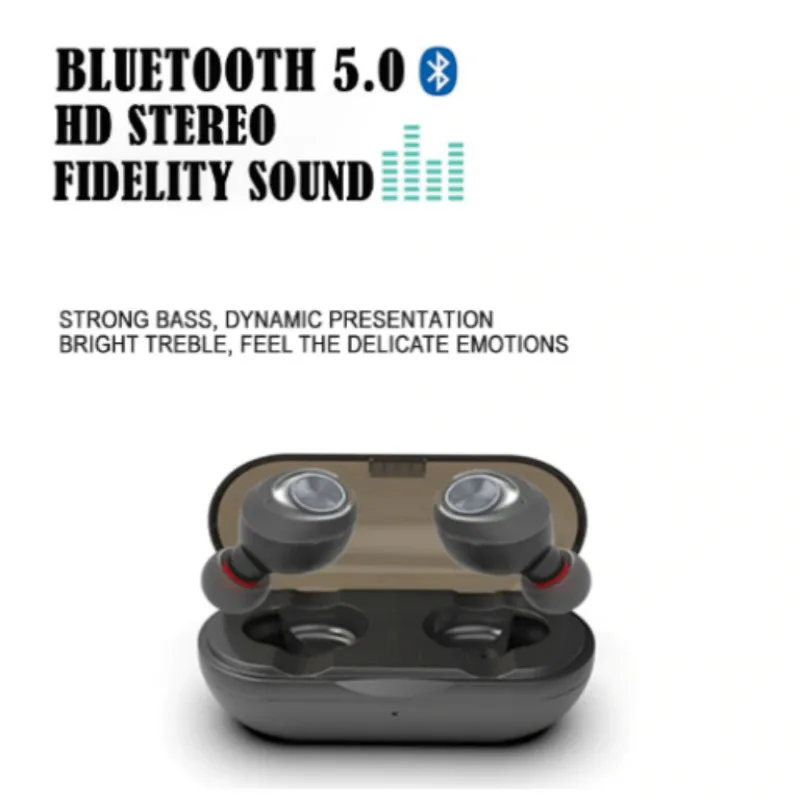 

IP010-X Capsule Pro Bluetooth 5.0 Earphone 50 Hour Playtime Support AAC TWS Earbuds Super Bass Stereo noise reduction Stereo