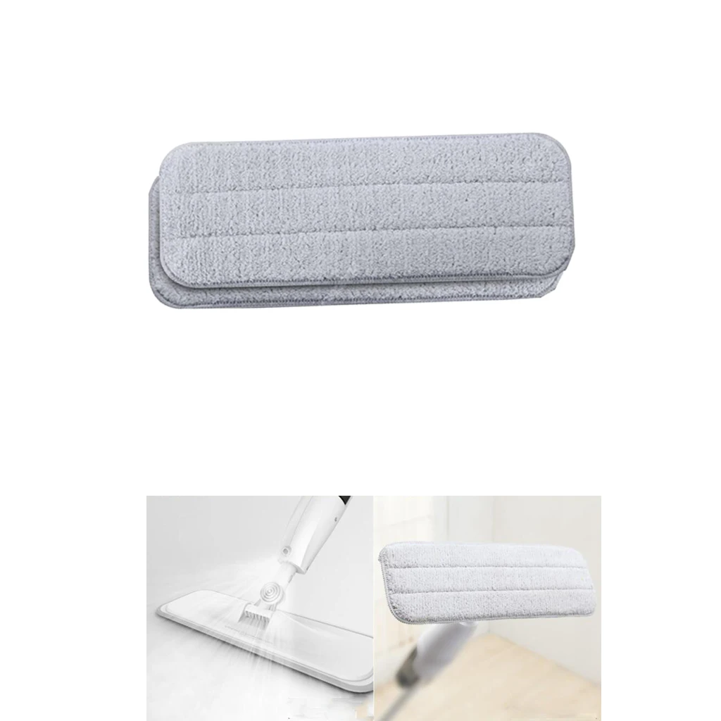 2x Wet Dry Microfiber Mop Cleaning Pad Mop Refills Replacement for Deerma