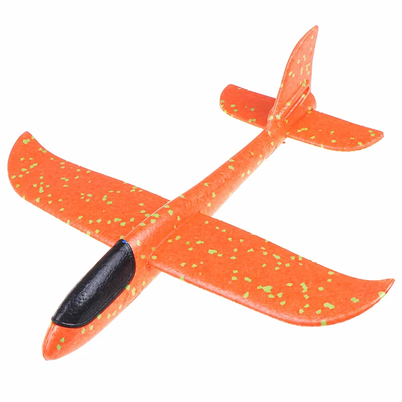 37 см EPP пена ручной бросок самолет Открытый Запуск планер самолет детский подарок игрушка интересные игрушки - Цвет: Оранжевый