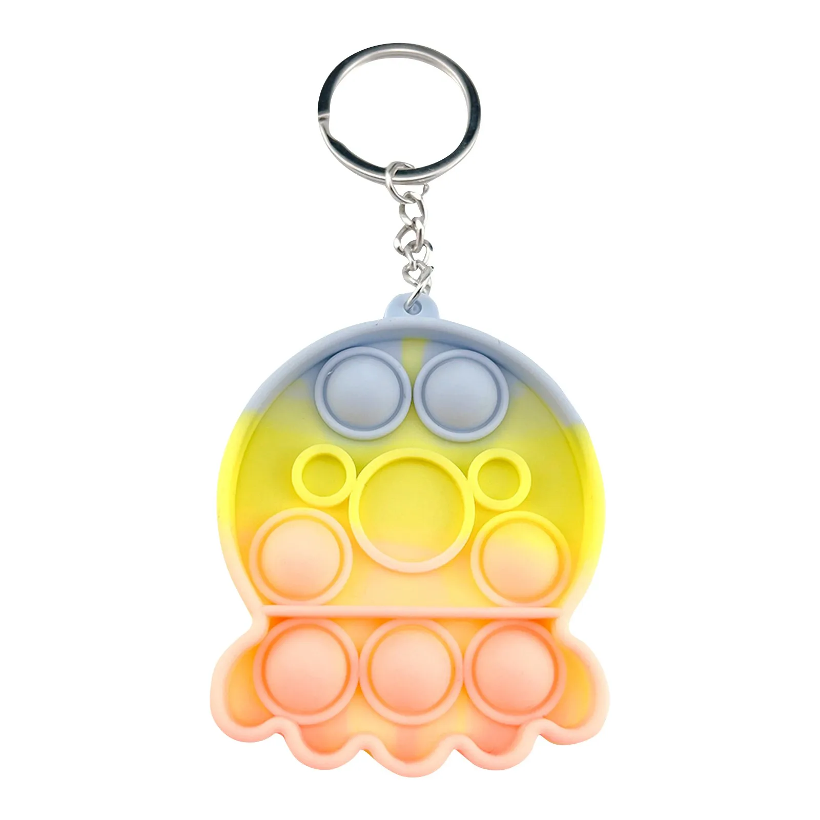 fidget squishy balls Anti Stress Mini Pops Simple Dimple Keychain Its Push Bubble Anxiety Sensory Fidget Toy Relief for Autism Adhd Children Adults fidget snapper Squeeze Toys