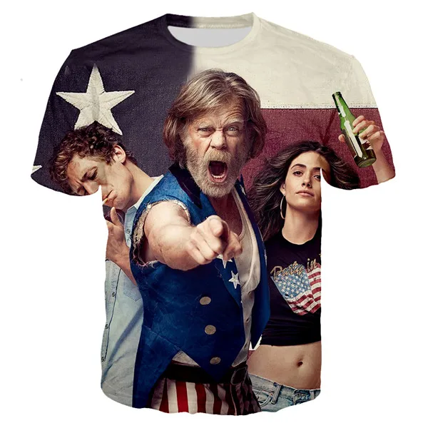 sham01 Tv Shameless 3D печатная Летняя мужская футболка модная футболка красочная футболка/уличная Топ Мужская одежда - Цвет: sham01