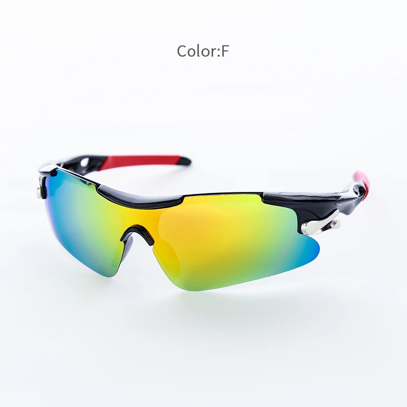 Новые уличные спортивные очки для горного велосипеда UV400 Мужские и женские спортивные солнцезащитные очки для пешего туризма, бега, велоспорта, ветрозащитные очки - Цвет: V-6