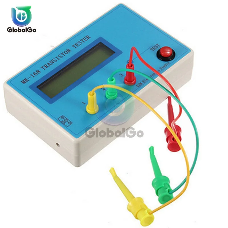 

MK-168 Transistor Tester Resistance Capacitor Inductance Voltage Measuring Meter LCR NPN PNP Bipolar Transistors Resistor