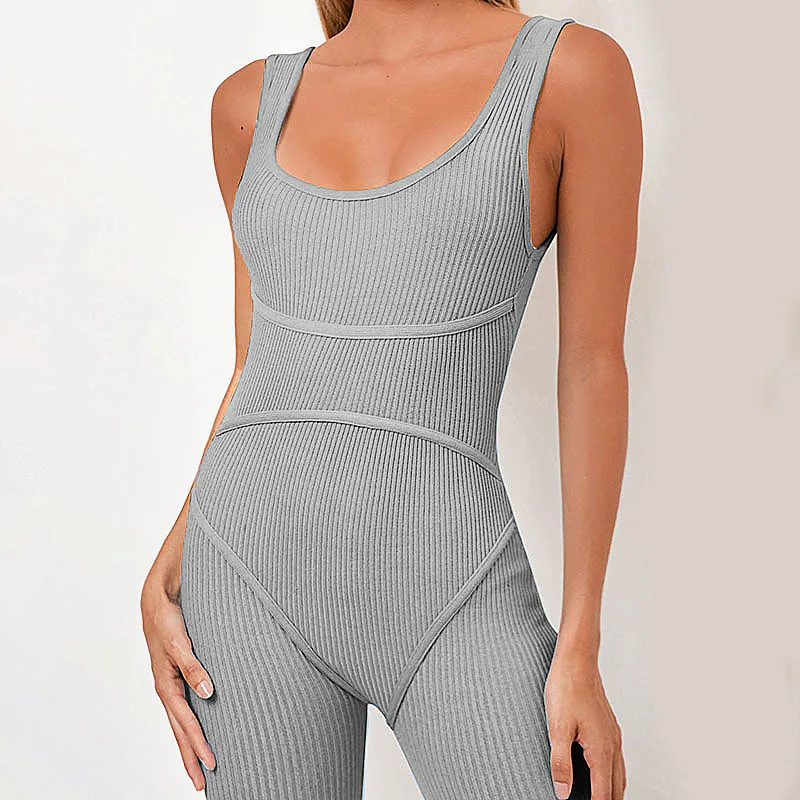 Sexy Bodycon Knitted Jumpsuit-2