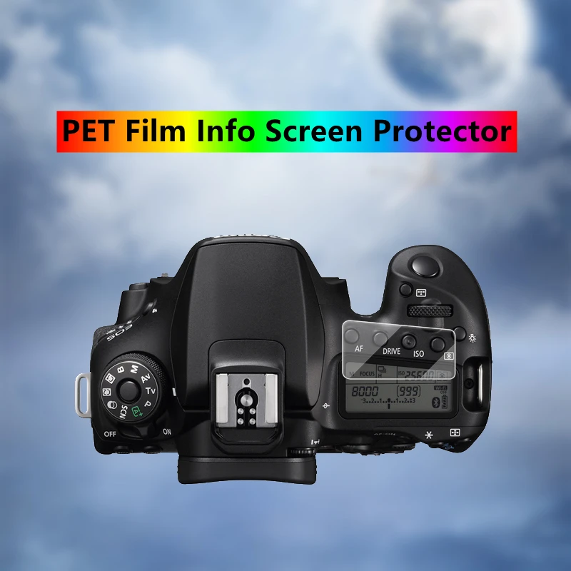 for Canon 70D 80D 90D Camera Protector Self-adhesive Tempered