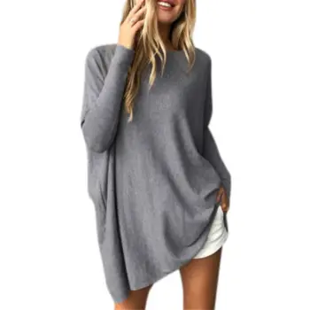 

Women T shirt Long Top Autumn Long Sleeve O Neck Basic Loose Oversize Fashion Sexy Winter Shirt Female Clothing Plus Size