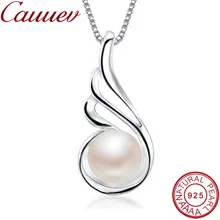 Auuev повседневные ювелирные изделия из натурального жемчуга,, 925 пробы серебряная подвеска с цирконием, вечерние ожерелья для женщин, хорошее ювелирное изделие