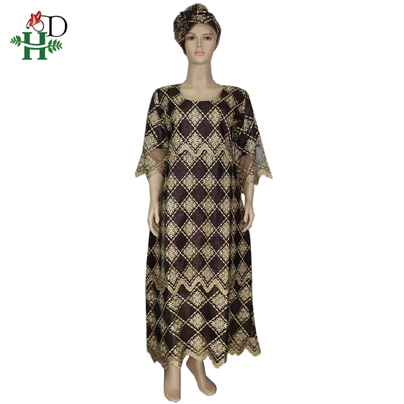 

H&D african dresses for women 2019 new african clothes large size dresses with beads traditional style robe africaine longue