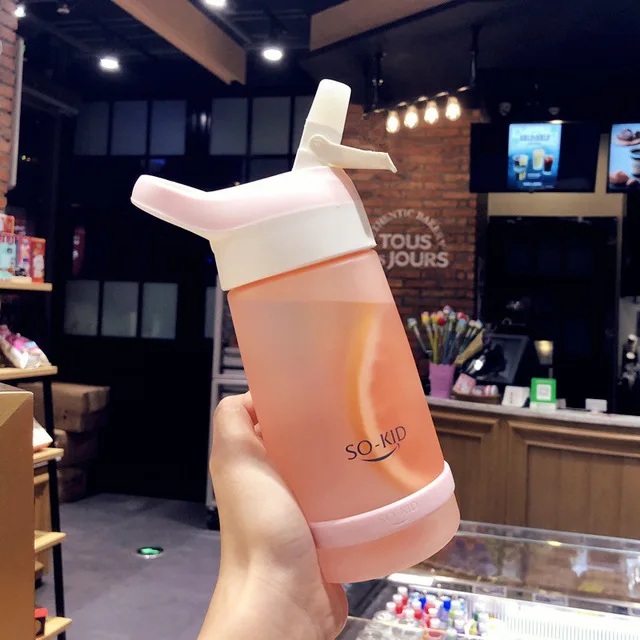 

Cup with Strap Baby Feeding Water Drink Leak Proof Bottle with Straw Baby Learning Drinking Tritan Bebe Copos
