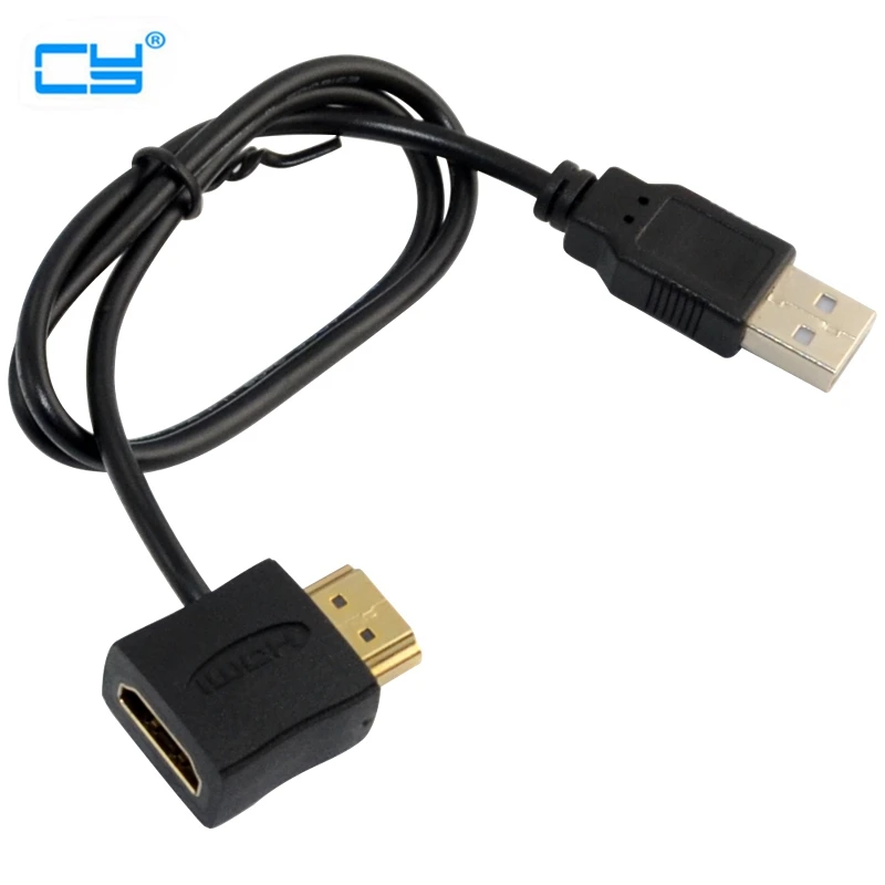 USB Питание Портативный HDMI адаптер мужчин и женщин удлинитель кабели 0 5 м для HDTV |