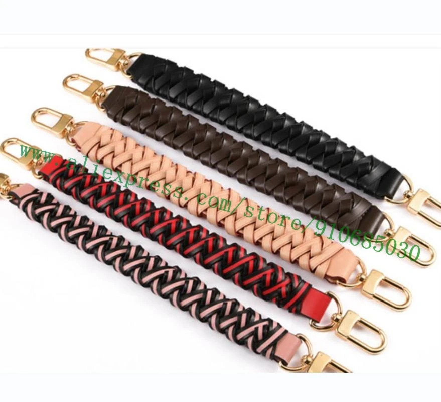 Braided Purse Strap 1pc 17 PU Leather Replacement Handle Short